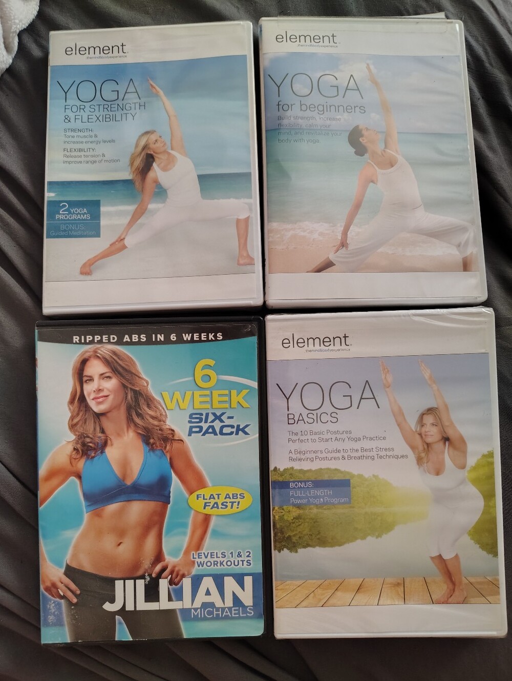 4 Pack Workout DVD Set. Yoga And Abs